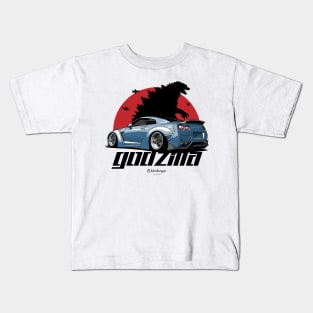 Nissan GTR Godzila Kids T-Shirt